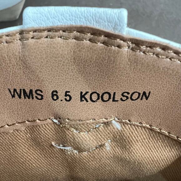 DV By Dolce Vita Koolson White Cowboy Western Cowgirl Block Heel Boots Size 6.5 - Picture 6 of 8